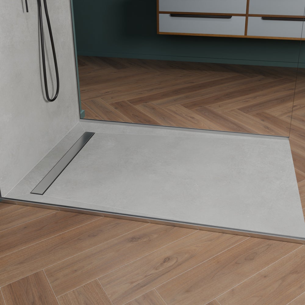 Receveur de douche à carreler caniveau 120 x 90 cm - 8