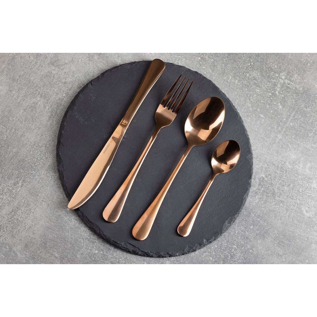 Cubertería Bergner Cobre Acero Inoxidable 16 Piezas - 5