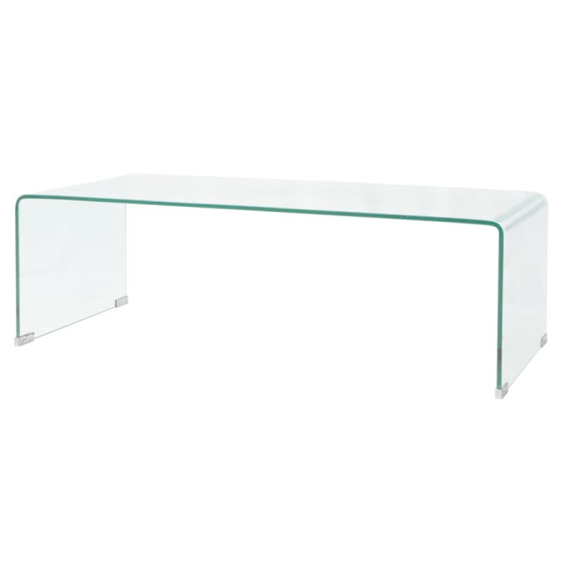 Stolik kawowy vidaXL Szkło hartowane Przezroczysty 98x45x30 cm