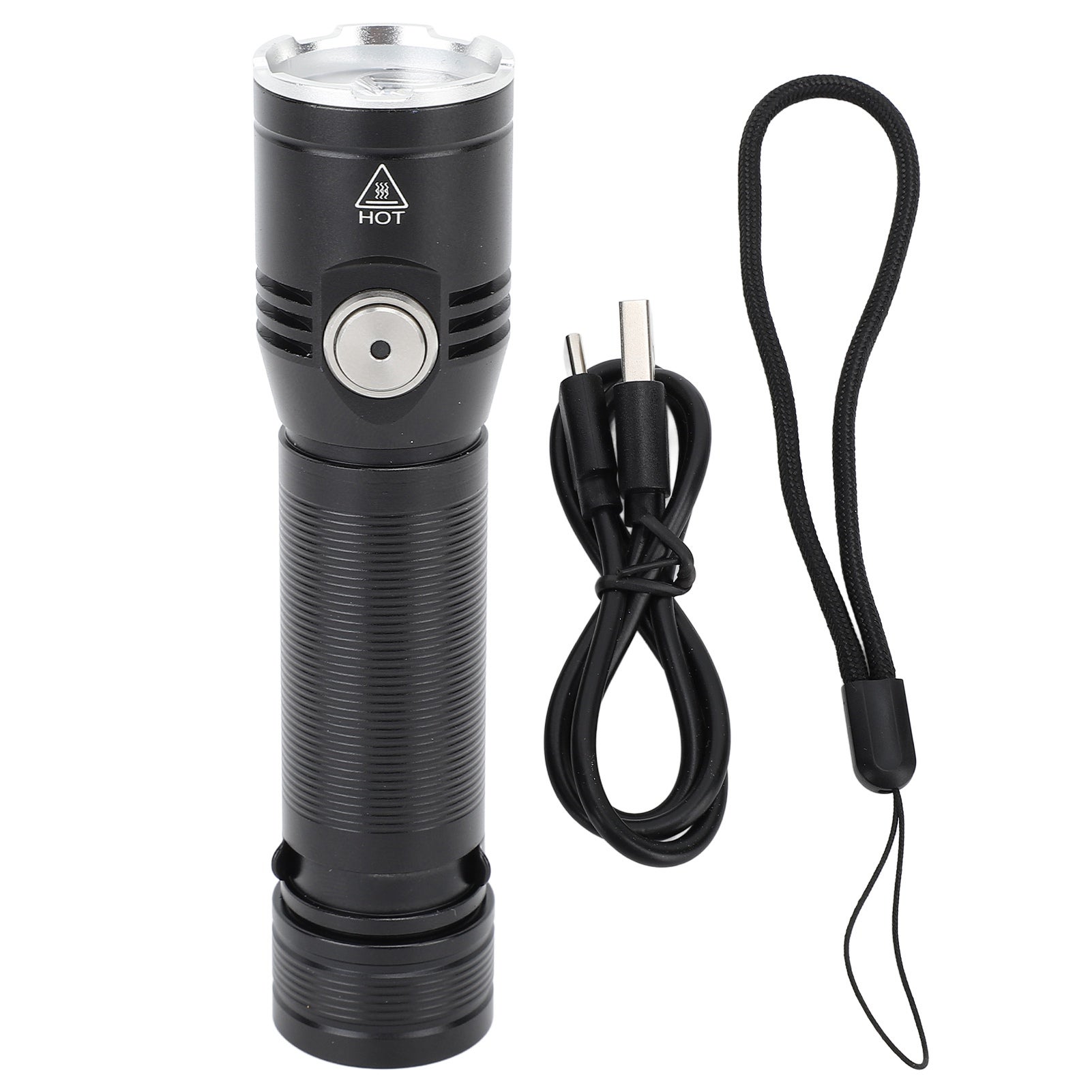 Lampe de poche - FYDUN - Rechargeable USB - Alliage d'aluminium