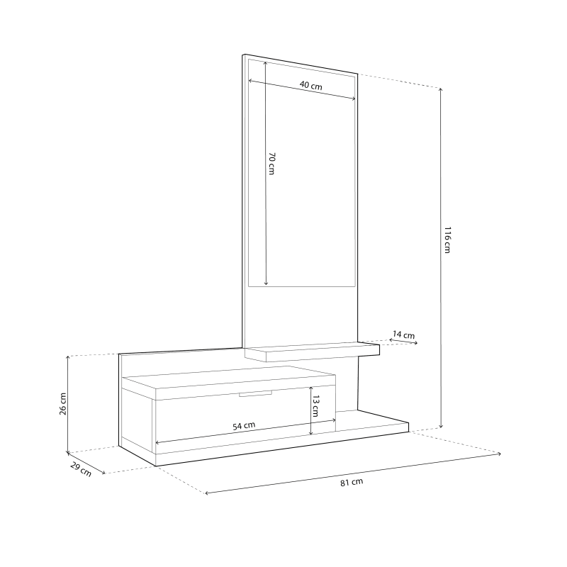 Meuble de couloir Dahlia - 8