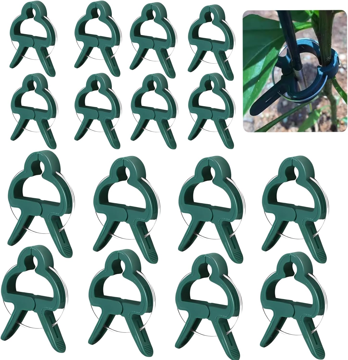 250 Pièce Clip en Plastique sécurisé pour Plantes, Attache Tomate, Clips Support pour Attacher