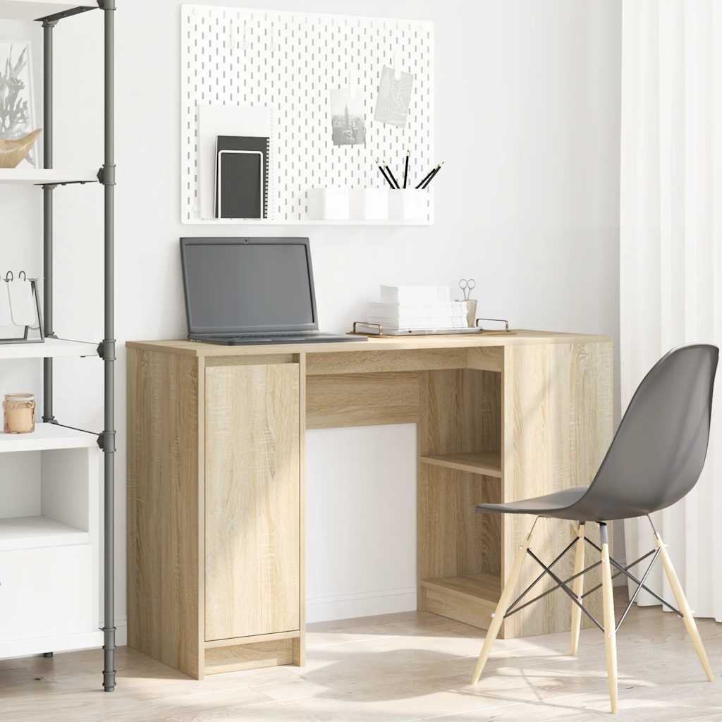 Biurko Sonoma Oak 120x42x76 cm Drewno klejone vidaXL