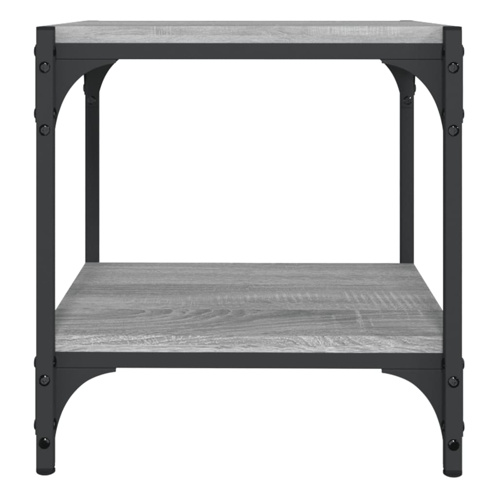Maison Exclusive - Meuble TV Sonoma gris 40x33x41 cm Bois d'ingénierie et acier - 5