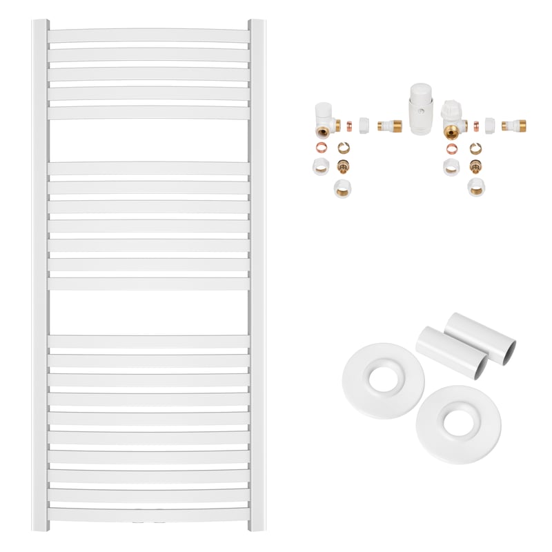 Grzejnik Łazienkowy Drabinka Kaloryfer do Łazienki 540x1200 mm INVENA Biały