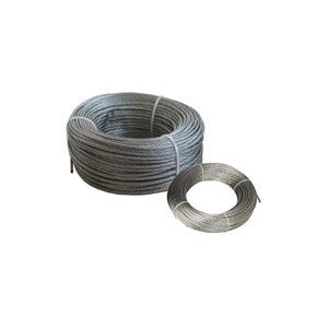 Cavo D’acciaio Inox Rivestito PVC 4 Mm X 20 M – Carico 120 Kg, Impermeabile E Antiruggine, Con 4 Morsetti