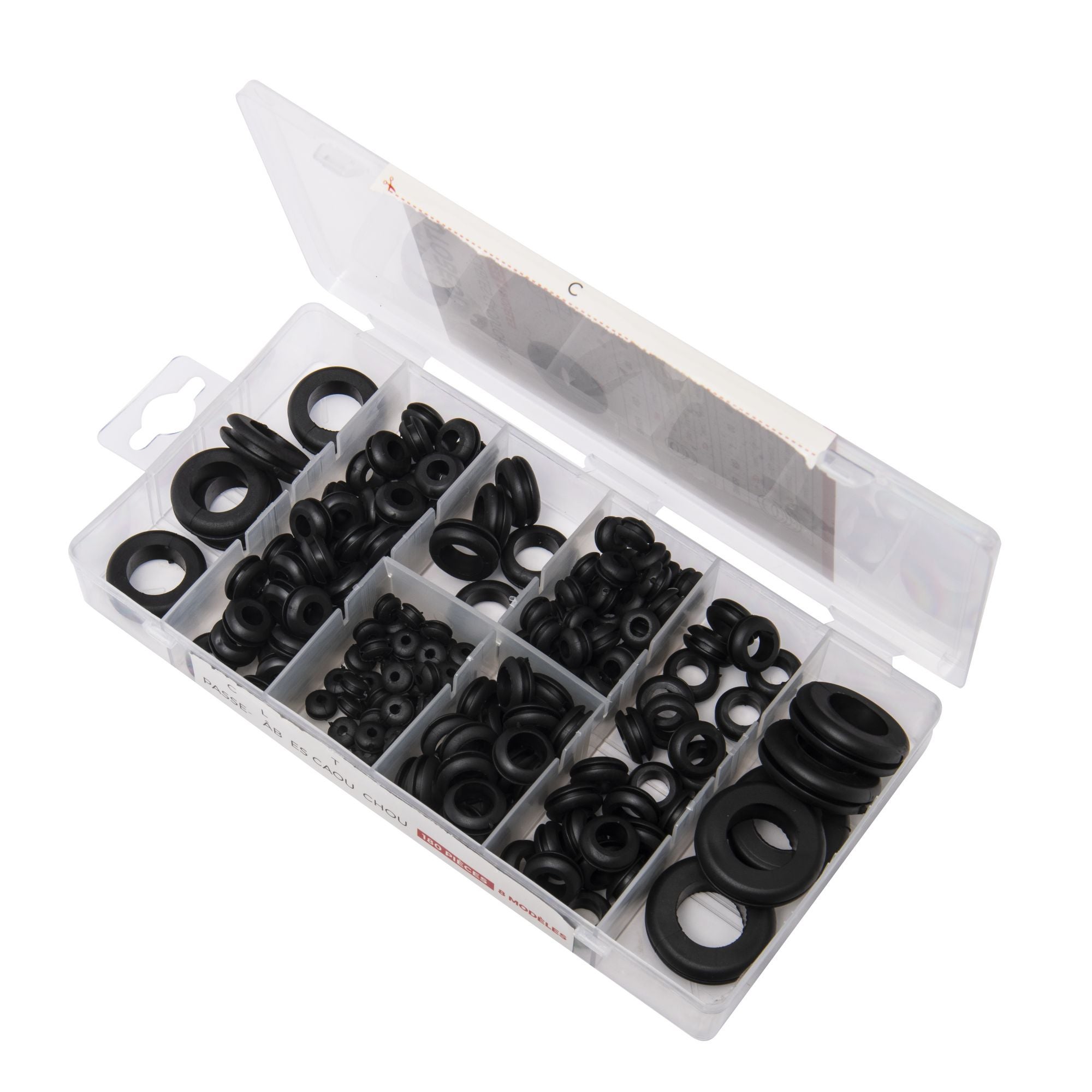 Coffret 180 passe-câble souples 6,30 à 25,4 mm - AUTOBEST - 3