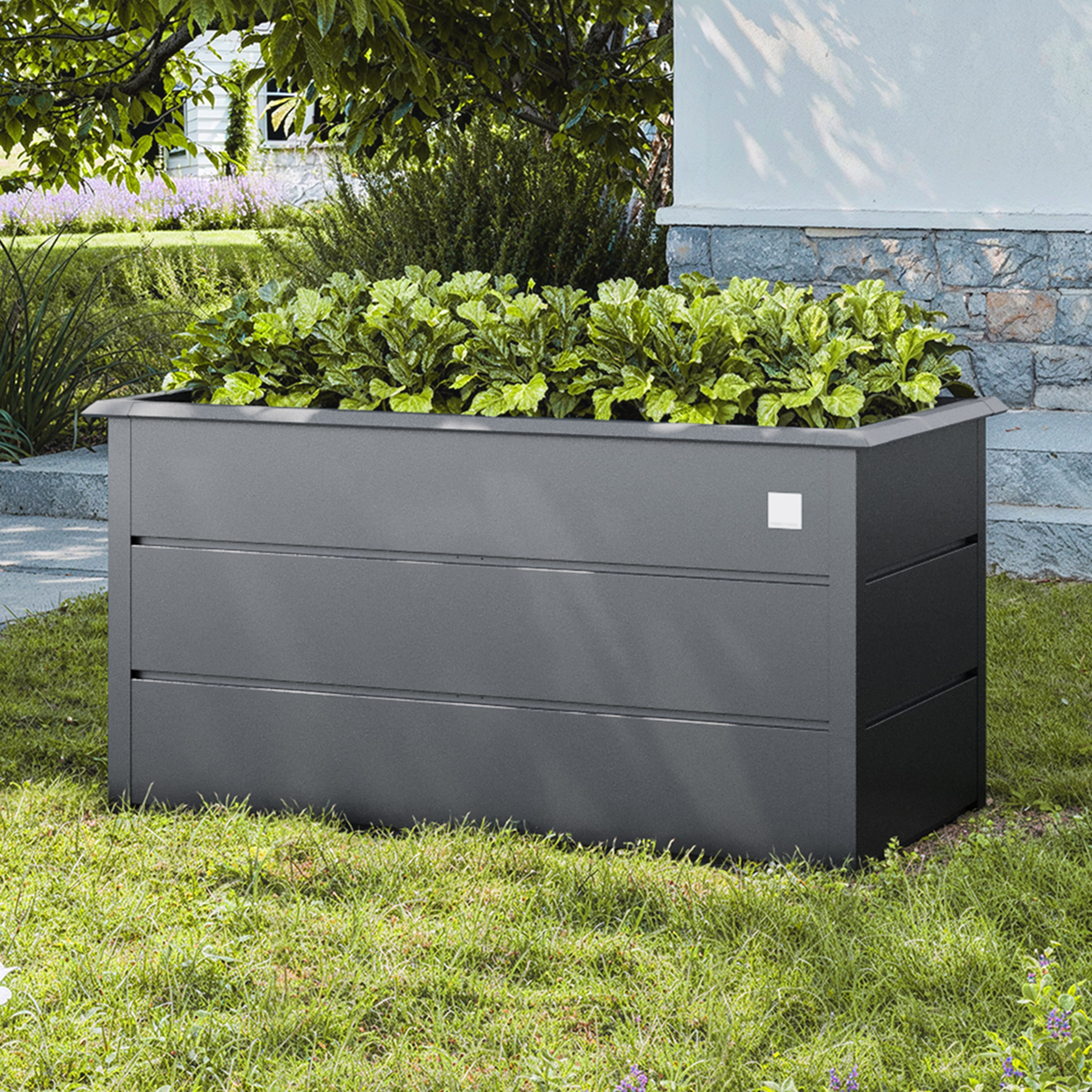 PRIMEYARD LILLY Bac surélevé acier galvanisé 150x75x78 cm - ergonomique - 2
