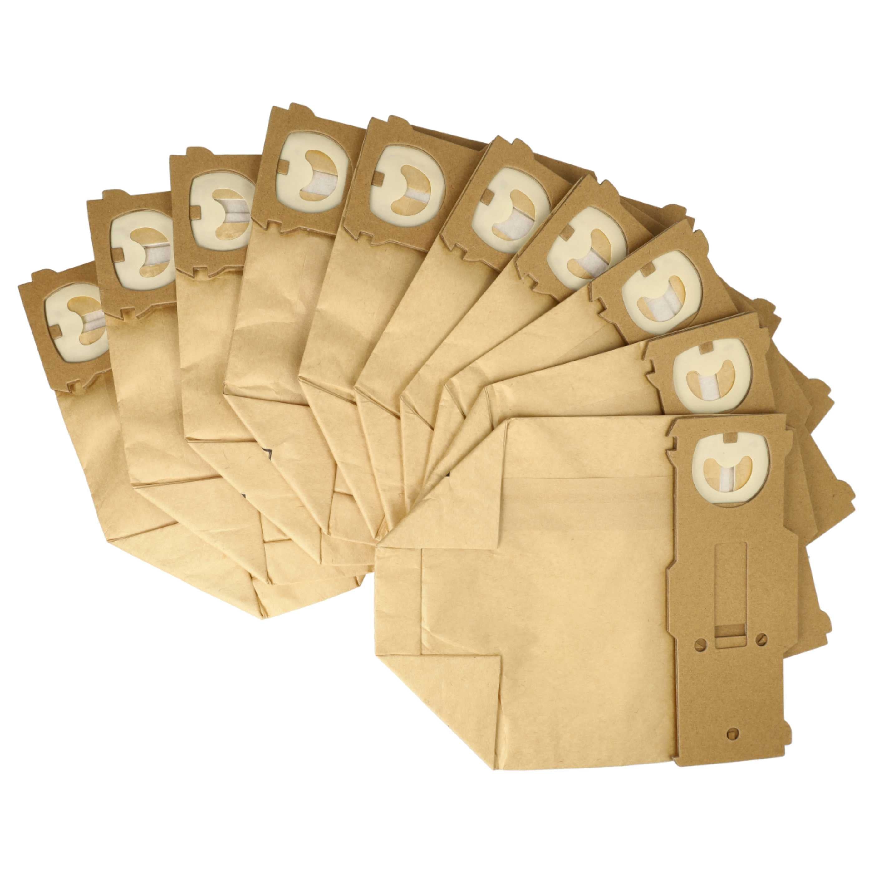 vhbw 20x Sacs compatible avec Vorwerk Kobold VK130, VK131, VK 130, VK 131, VK130SC aspirateur - papier, 24,5cm x 20,5cm, marron - 2