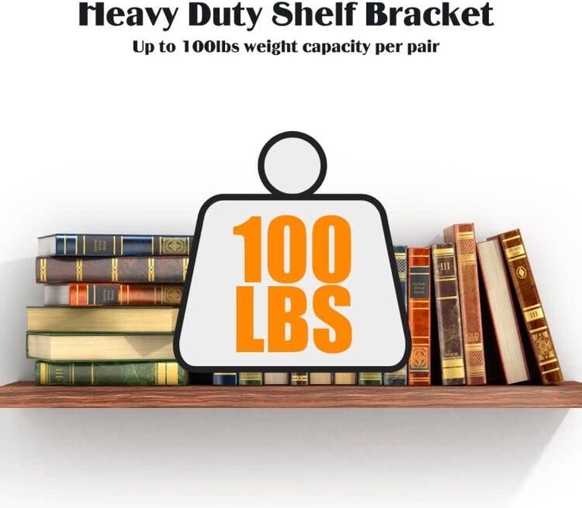 Support d'étagère-support mural-acier-support d'étagère industriel-130*140mm-support d'étagère flottant 4 pièces - 8