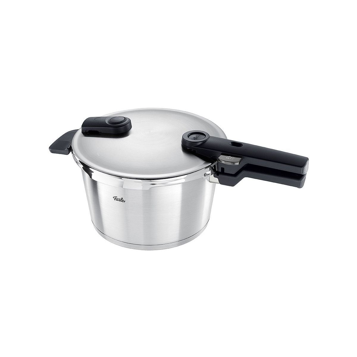 Fissler vitaquick grande pentola a pressione grande da 4.5 l, con diametro da 22 cm, inserto, pentola a vapore in acciaio inox, 2 livelli di cottura,
