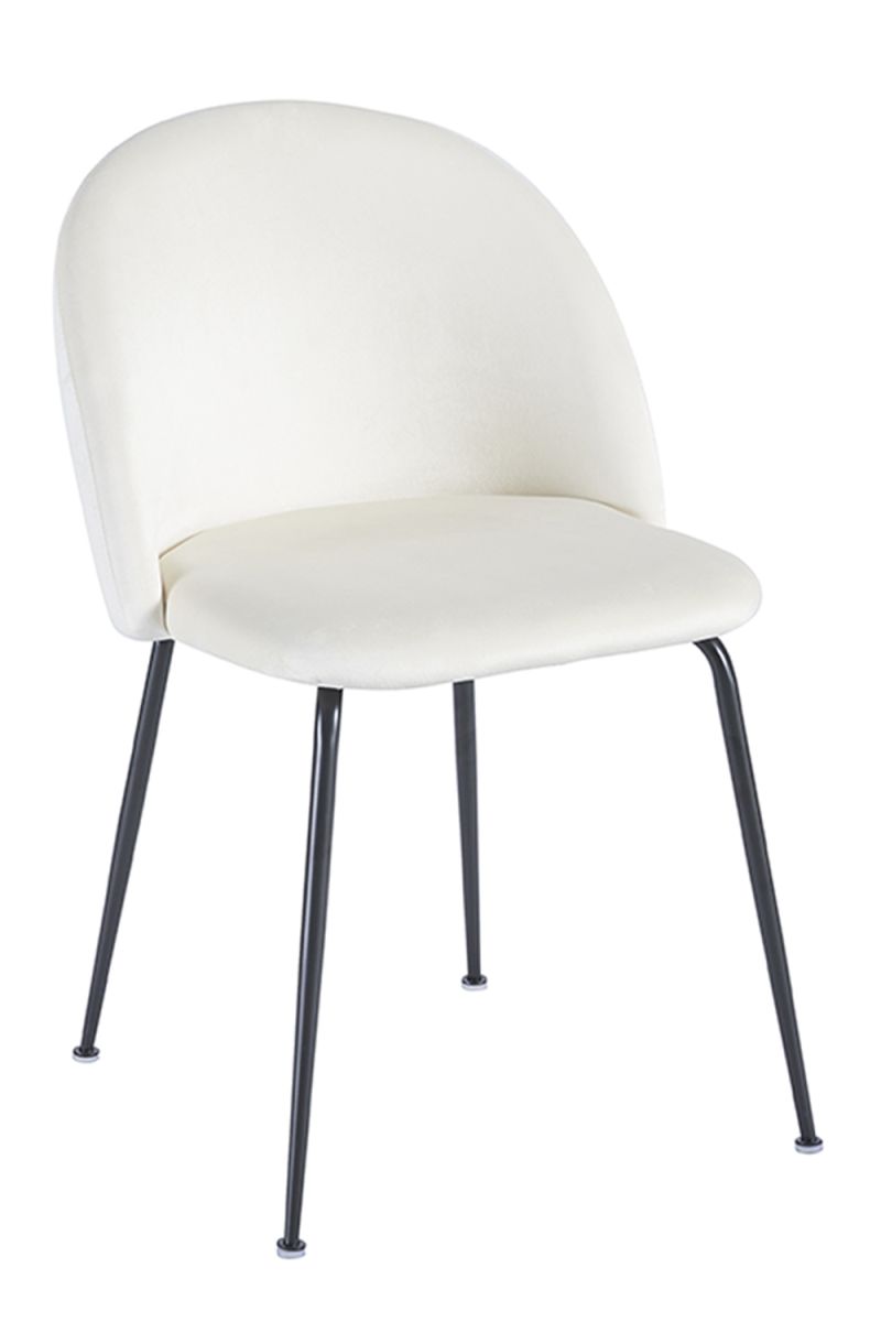 Regalos Miguel - Sillas Comedor - Silla Black Dalnia Terciopelo - Beige - 2