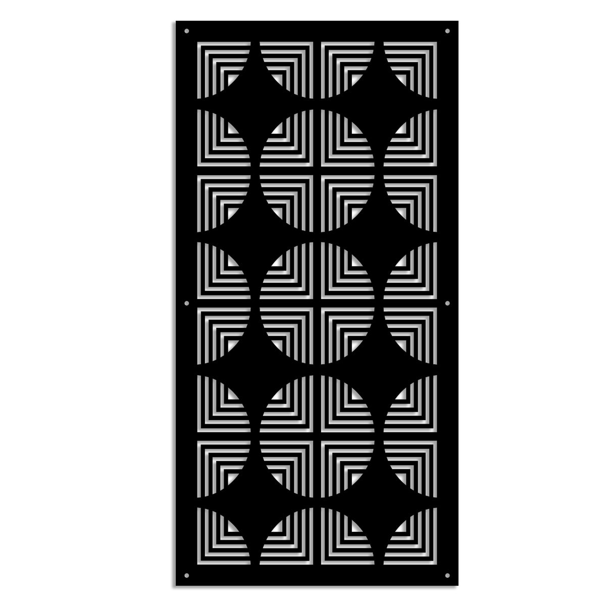 VINTAGERADIO - Panel perforowany PCV - Parasol przeciwsłoneczny o wymiarach 50x150 cm - kolor czarny