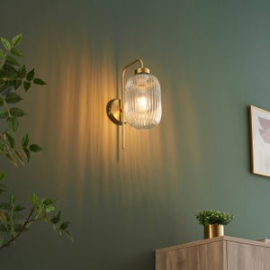 Lámpara De Pared De Estilo Escandinavo, Lámpara De Pared De Madera