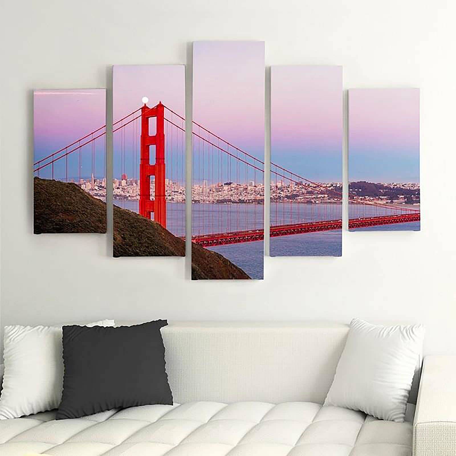 Tableau pont de porte d'or 3 - 100 x 70 cm - 3