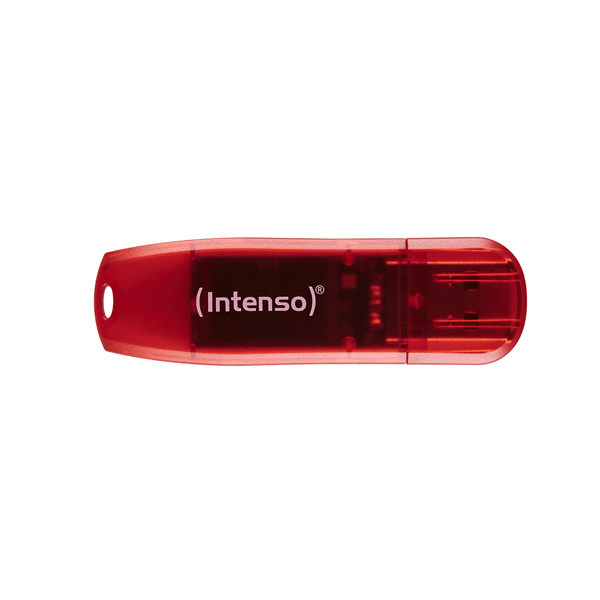 Intenso Rainbow Line 128GB USB 2.0 Rojo - Imagen 4