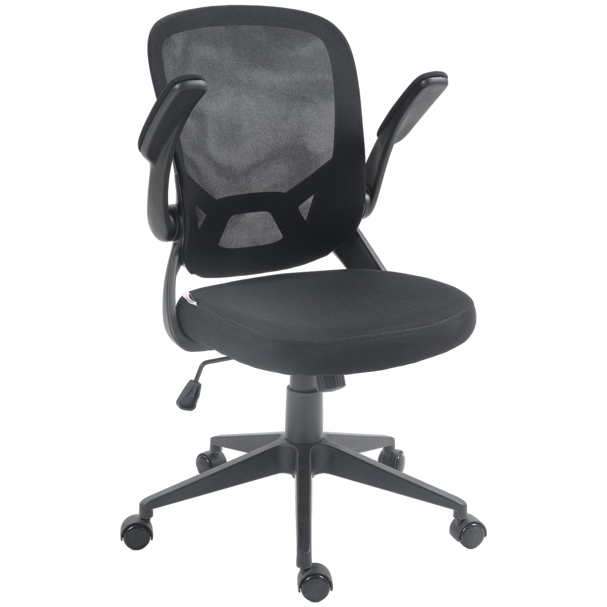 Sedia Ufficio Ergonomica HOMCOM In Rete – Schienale Alto, Poggiatesta Regolabile, Bracci Ribaltabili, Supporto Lombare, Portata 120kg - 4