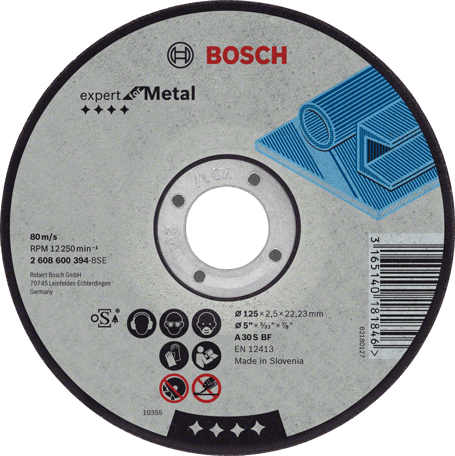 Disco de corte recto Expert for Metal: 125 x 1,6