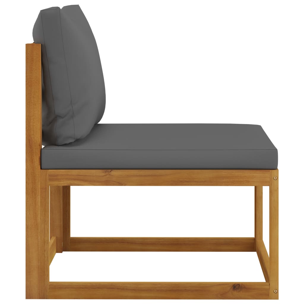 Salon bas de jardin en Bois Gris 5 personnes - 9