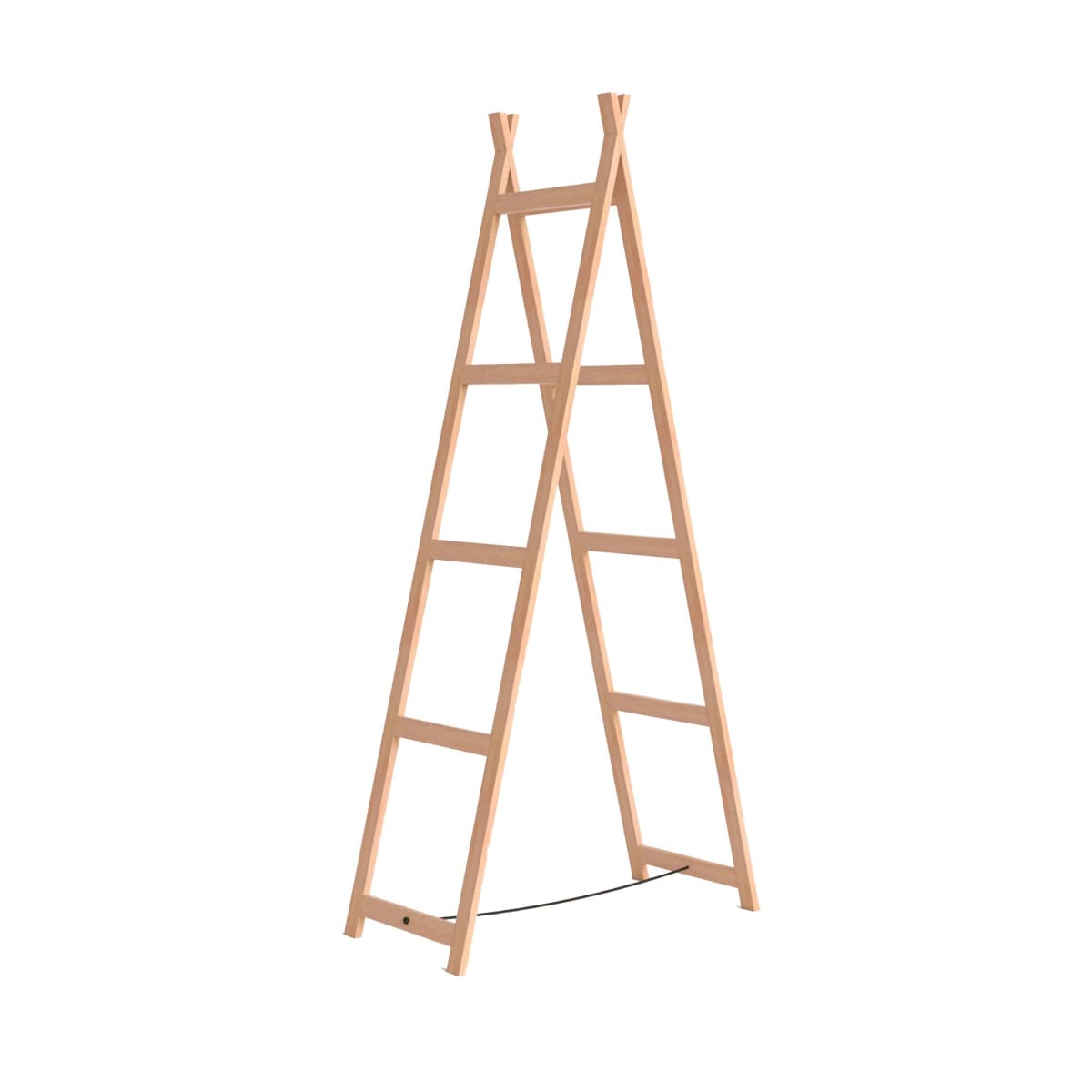 Étagère Échelle en Bois Modulable 166 cm - Design Scandinave & Industriel - 4