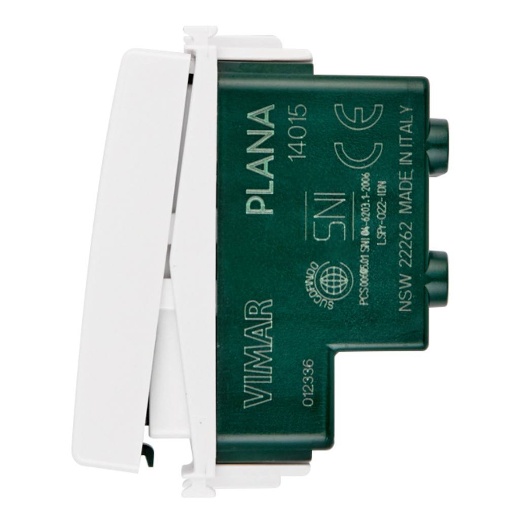 Interruttore A Pressione Incasso Diametro 25mm Bianco 2no 250v 16a Luminoso Attacco Faston Maschio 63mm 1