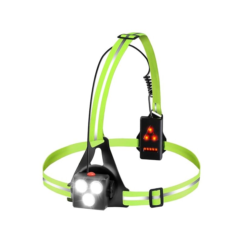 Lampe de course LED rechargeable USB pour poitrine, réglable 120°, 500 ...