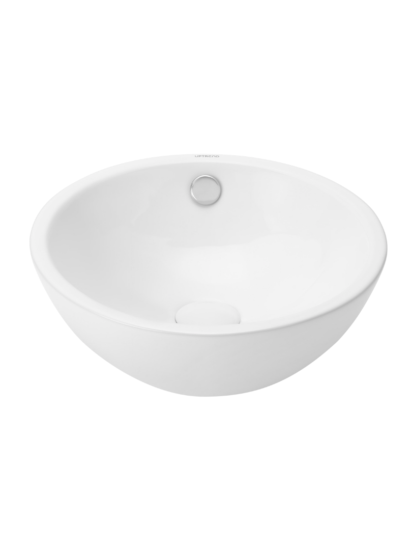 Umywalka nablatowa Uptrend GALA biały połysk, z przelewem 1 szt.