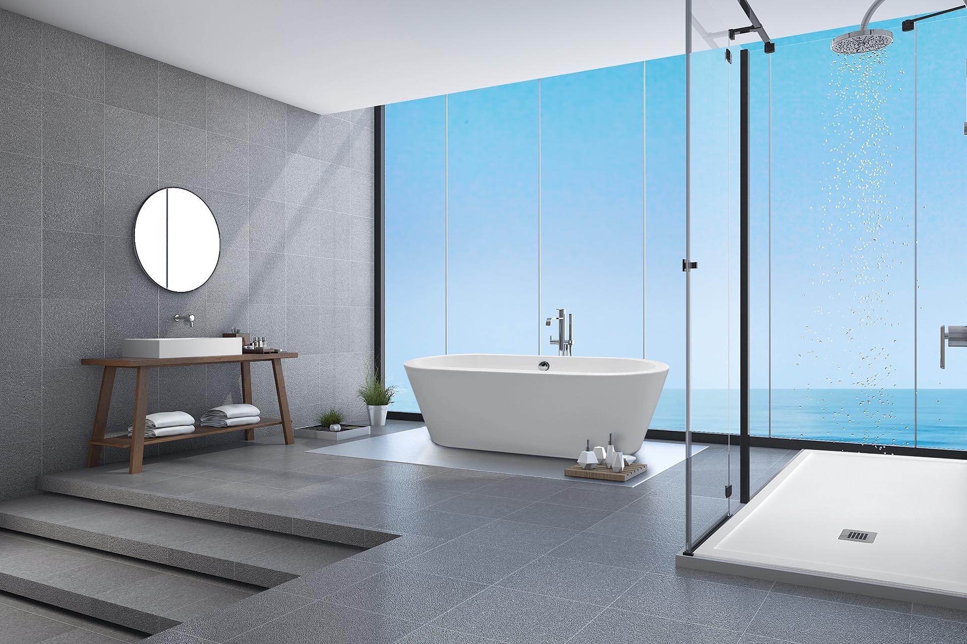 PIATTO DOCCIA 120X90 cm BIANCO Vulcano Line MAX In Resina e Polvere Di Marmo Con Piletta in omaggio- FRASCIO - 4