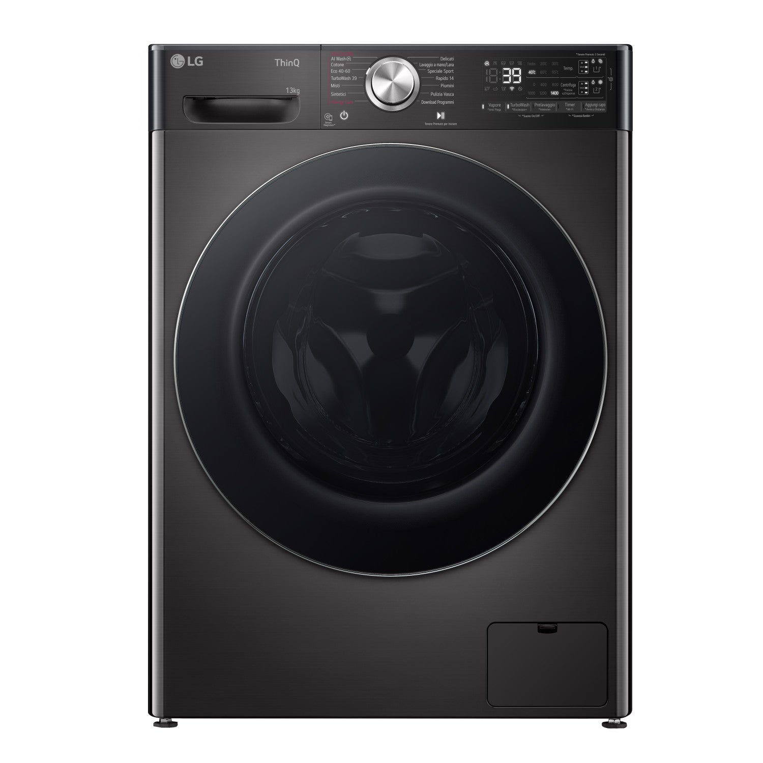 LG F4R9513TPBC Lavatrice 13kg AI DD Classe A 1400 giri TurboWash