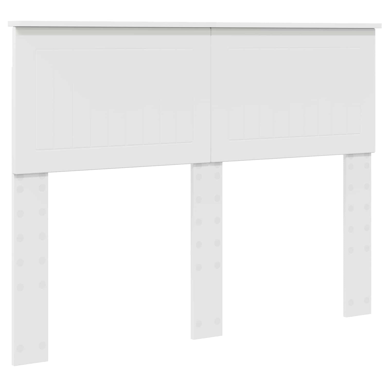 Cadre de lit avec tête de lit blanc 120 x 200 cm en pin massif - 6