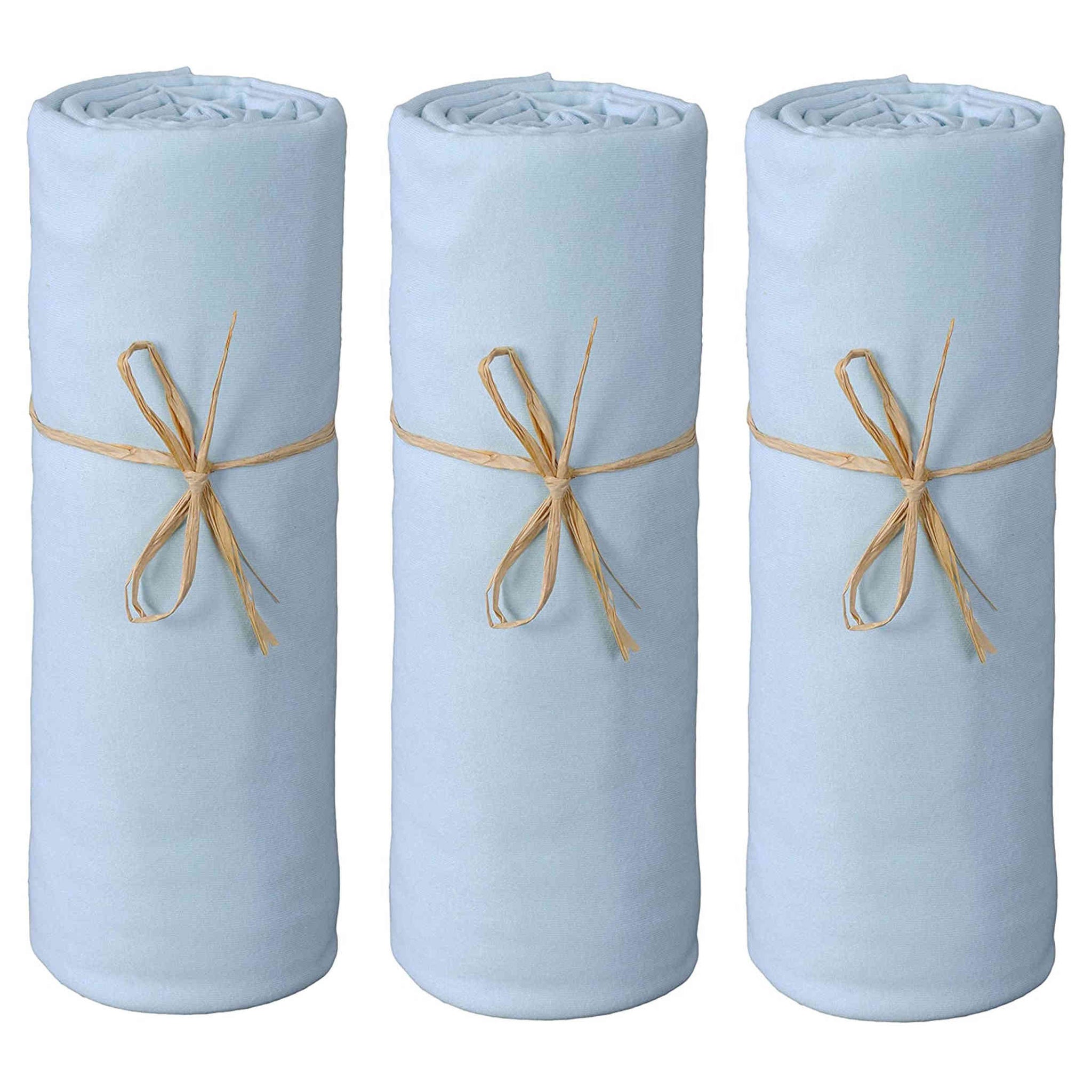 3er-Set Spannbettlaken Für Babybett 70x140 Cm – Baumwolle-Jersey, Ökotex-zertifiziert