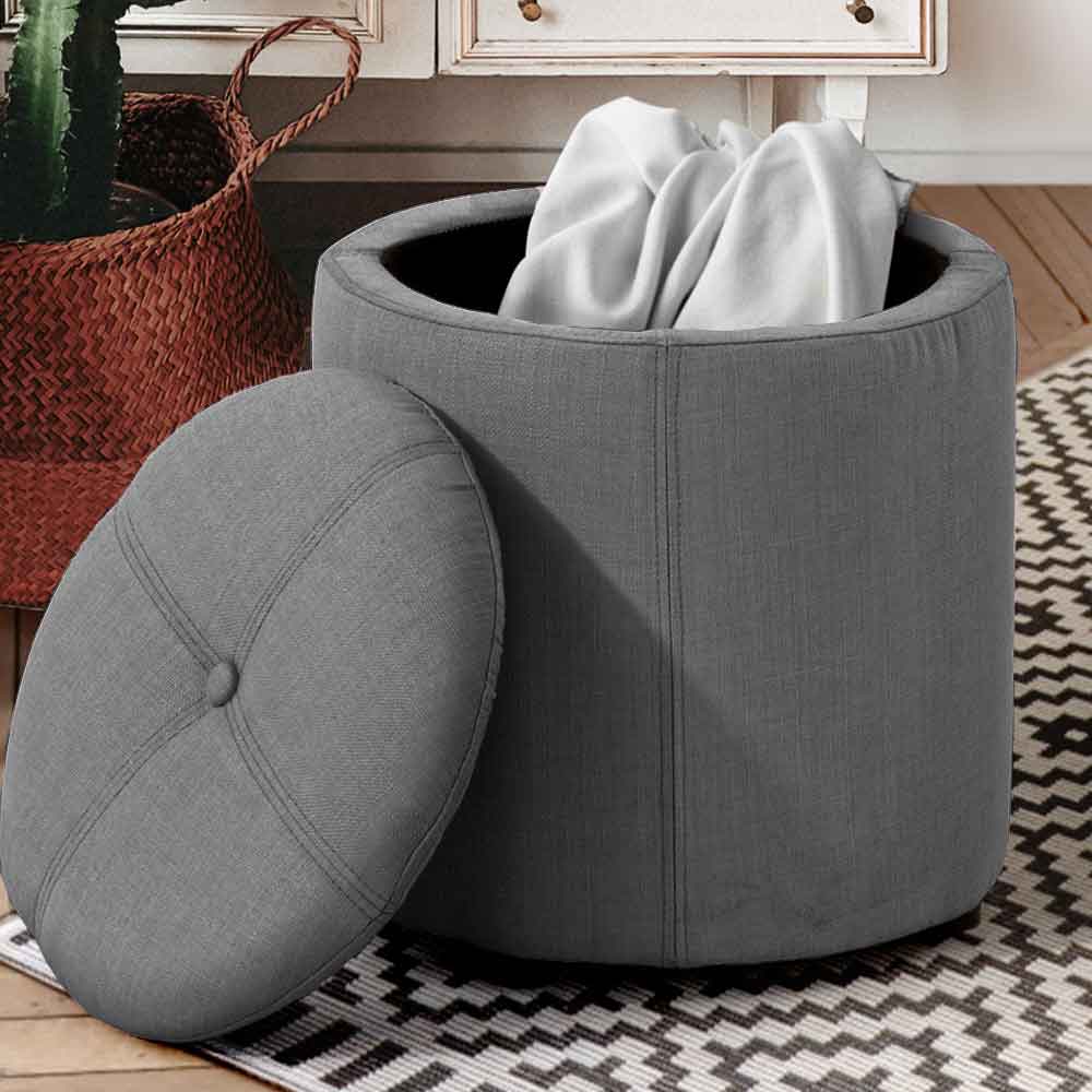 Pouf Contenitore In Velluto A Forma Di Valigia - Sgabello Con Cassapanca, 40x33x40 Cm - Foto 2