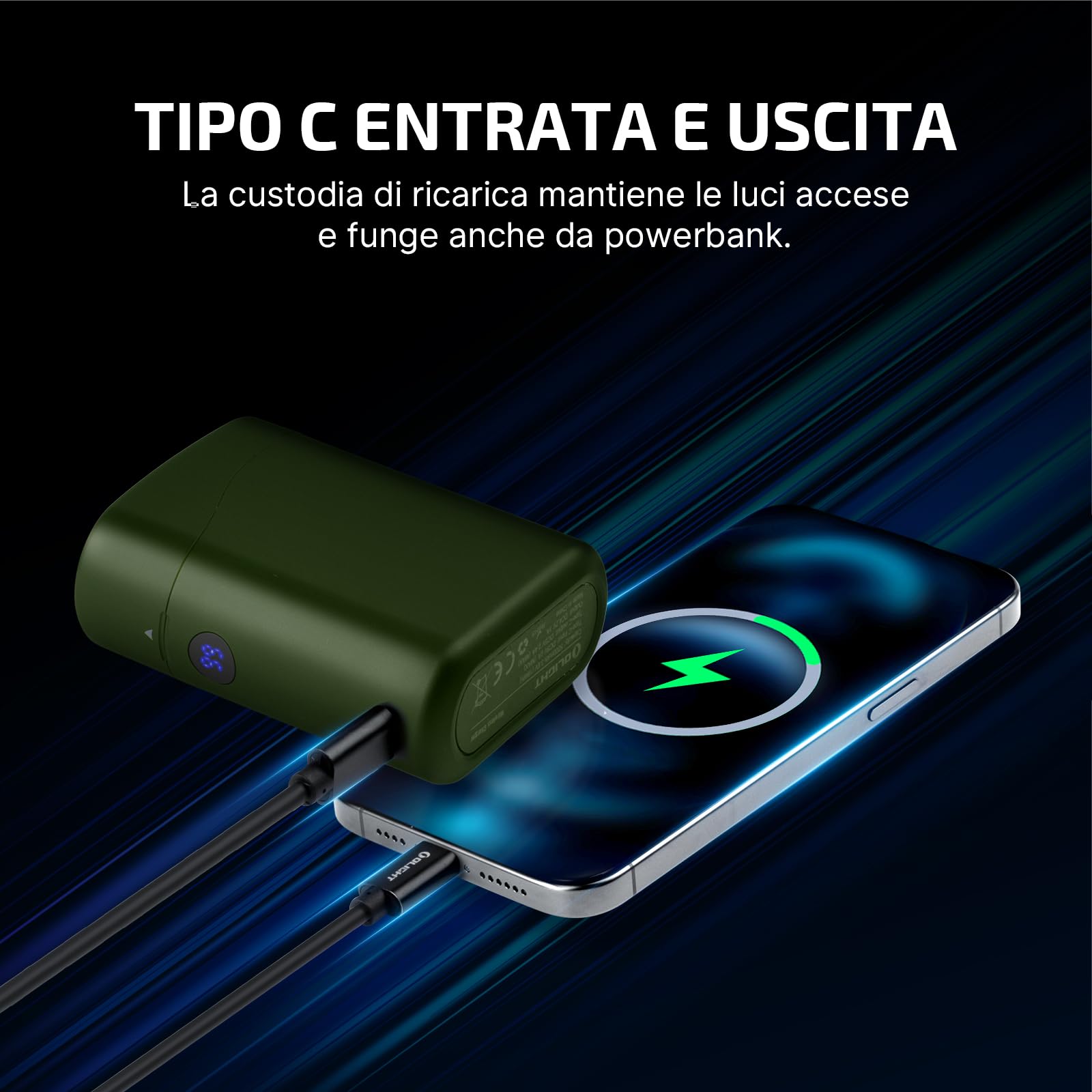 OLIGHT Baton 4 kit Torcia EDC con Scatola di Ricarica di Piccole Dimensioni ad Alta Luminosità 1300lm Pulsanti Laterali in Metallo Adatta a Casa o in - 2