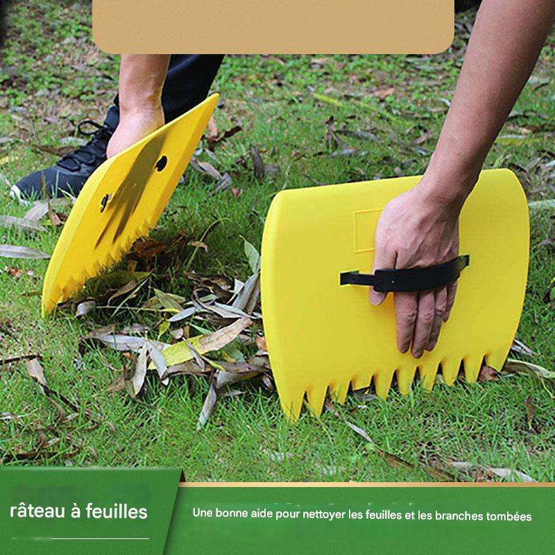 1 paire de râteaux à gazon en plastique, outil de jardinage efficace ...
