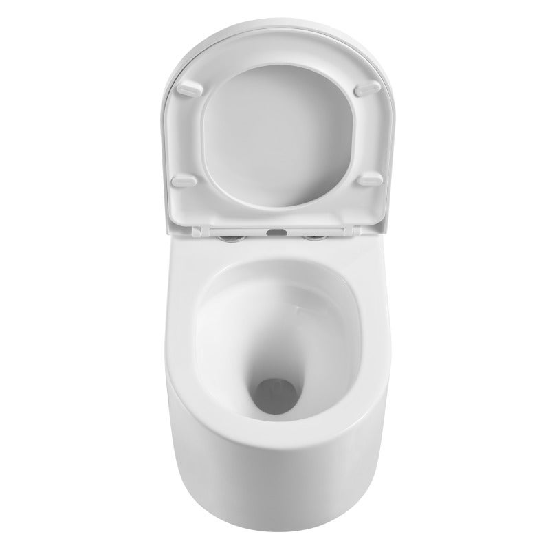 Pack WC Bâti-support + WC sans bride Tornado Quiet SAT Delano + Abattant softclose + Plaque Chrome - 2