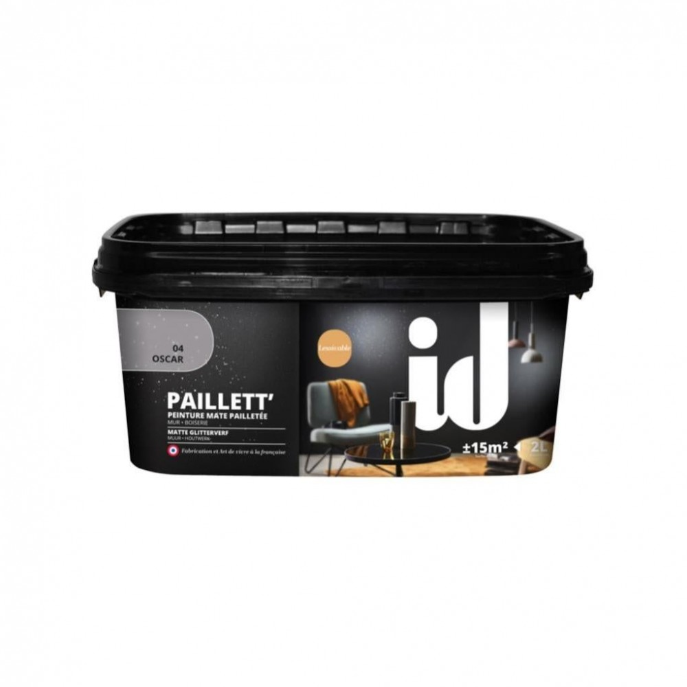 Peinture de finition mate paillettée PAILLETT 2L OSCAR - ID Paris - 4