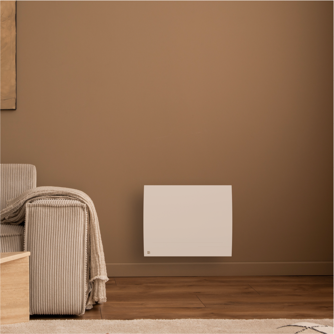 Radiateur électrique fixe connecté WIFI à inertie sèche céramique 1000W Bestherm LESSO CONNECT horizontal blanc - 2