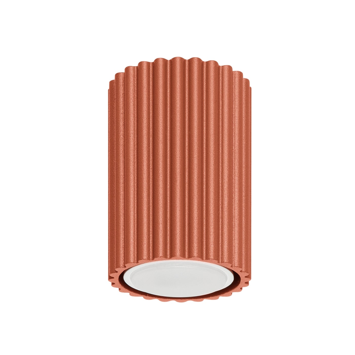Lampe à poser en aluminium cannelé blanc - Karbon