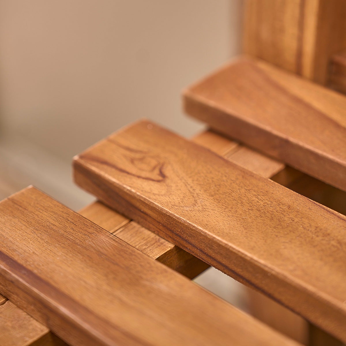 Banc de jardin en teck huilé massif - 4