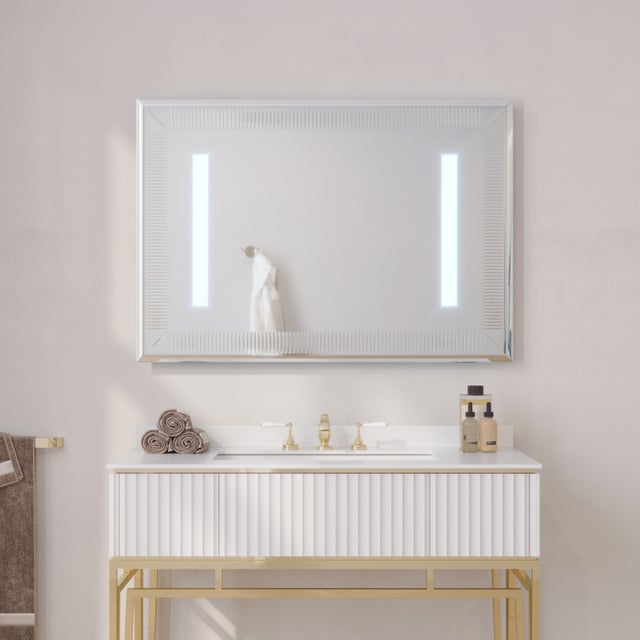 Miroir lumineux anti-buée SOLIS - 700 X 1000 mm - FABRICATION FRANÇAISE - AURYS NORMANDIE