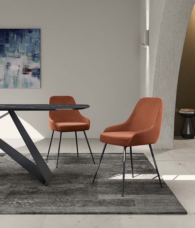 Krzesło z mikrofibry - Nandy 1 szt.