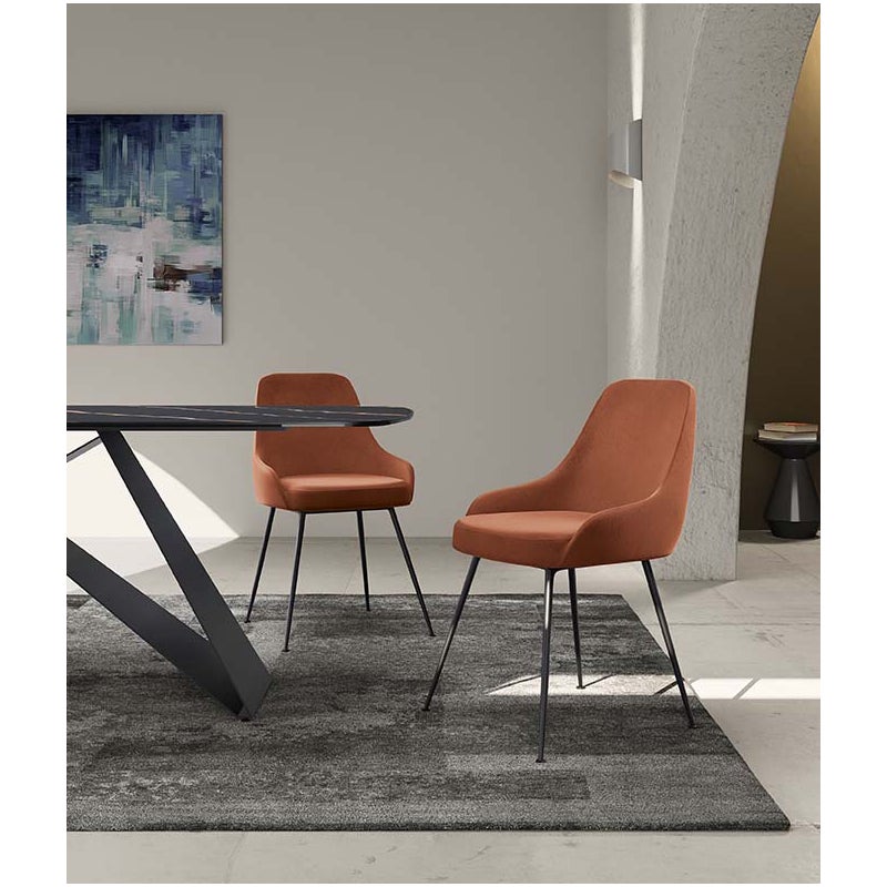 Krzesło z mikrofibry - Nandy 1 szt.