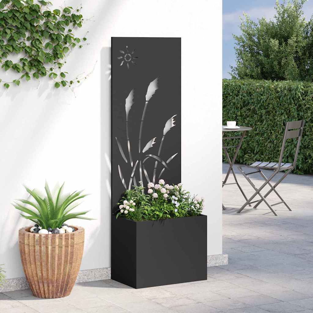 Écran de confidentialité de jardin Fretwork Noir 50 x 150 cm vidaXL - 5