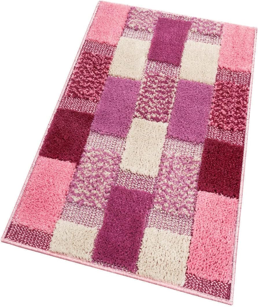 Miękka Antypoślizgowa Chłonna Mata łazienkowa 60x160 cm w Kolorze Różowa