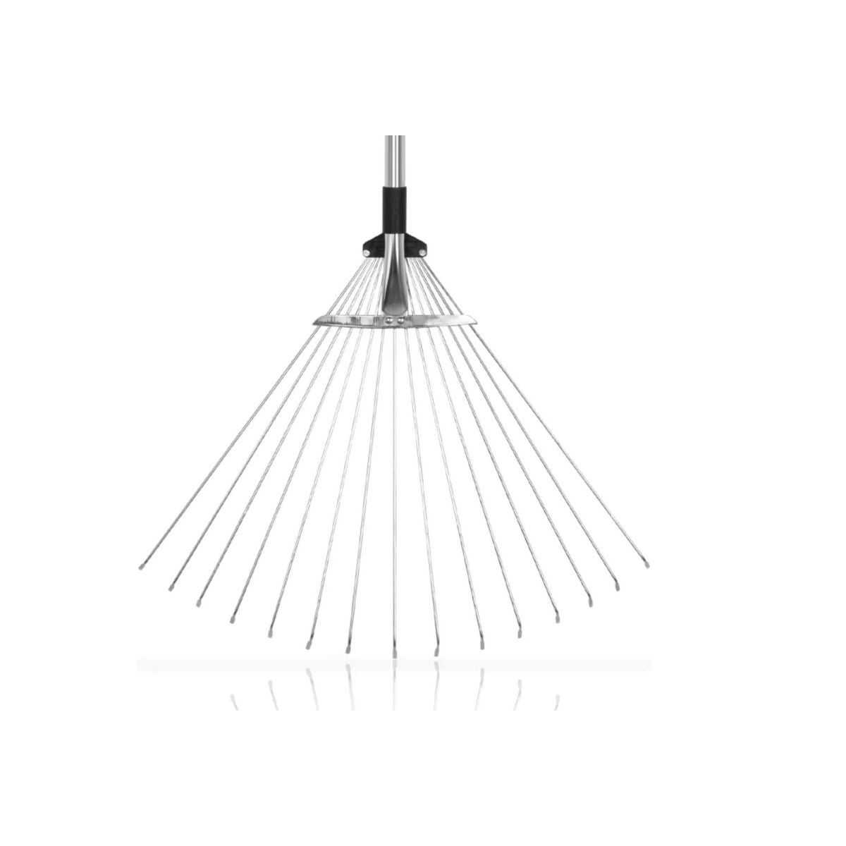 Balai à gazon aluminium 15 dents Manche télescopique 89.5 - 180 cm VITO - 3