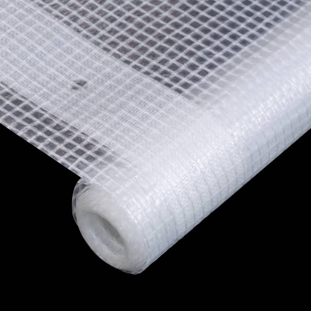 Bâche Leno 260 g/m² 4 x 4 m Blanc - 4