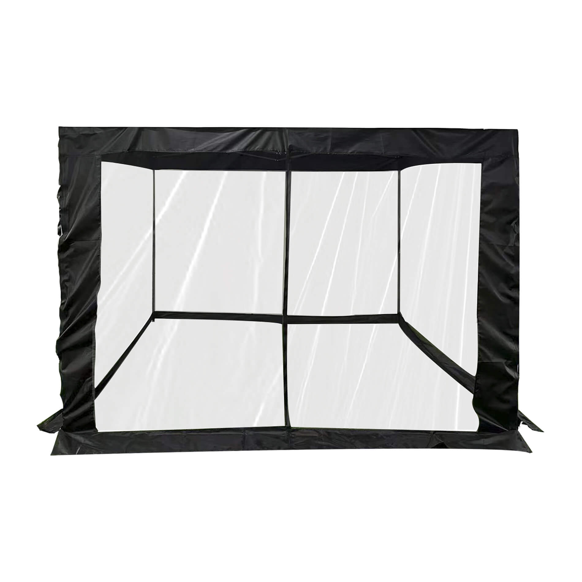 Zanzariera per Gazebo 3x3 Mobili Rebecca Banyan 240x1200 cm Poliestere Nero - 6