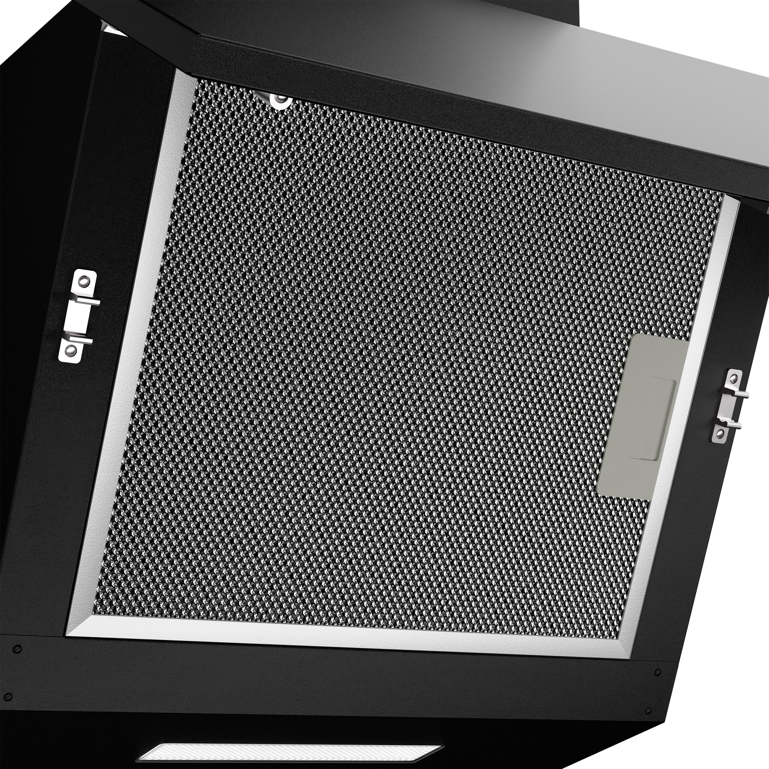 CIARRA Hotte Aspirante Inclinée 60cm 580m³/h Classe A+ 3 Vitesses Recyclage et Évacuation 2 Filtres à charbon Noir CD6765AB - 5