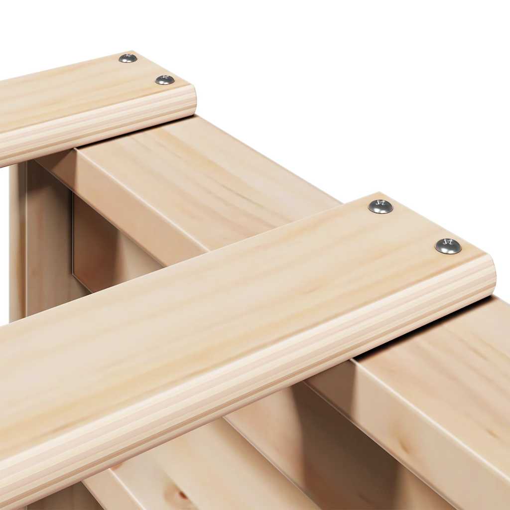 Cadre de lit sans matelas 160 x 200 cm bois massif de pin - 9