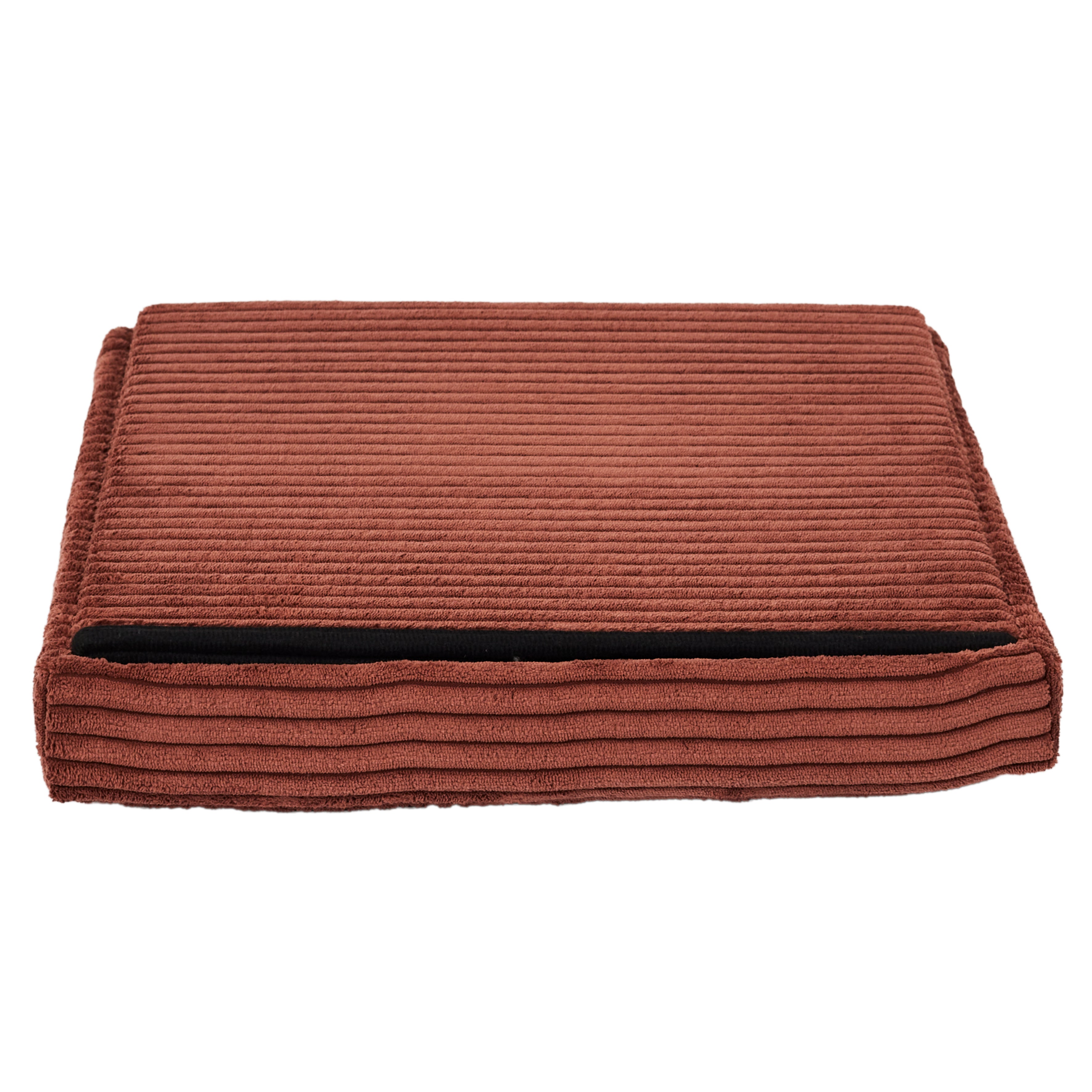 Coffre Pouf Pliable - Home Deco Factory - Scott - Côtelé - Orange - 5